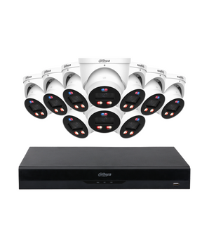 DAHUA 16-Channel 8MP 4K TiOC 3.0 Pro Turret Security Kit WizSense NVR