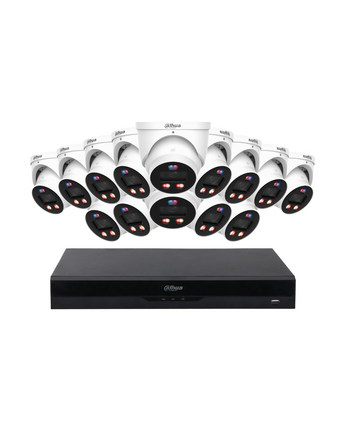 DAHUA 14x 8MP TiOC 3.0 Pro Turret Kit 16-Channel NVR