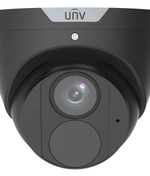 UNIVIEW Easystar 8MP 2.8mm Fixed Turret Network Camera Built-in Mic Smart IR30m IP67 IPC3618LE-ADF28KM-H-BK