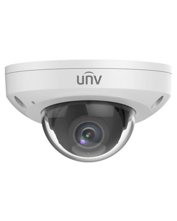 UNIVIEW Prime-I 8MP 2.8mm Fixed Lens LightHunter IR30m Mini Dome Network Camera IK10 IP67 IPC318SB-ADF28K-I0