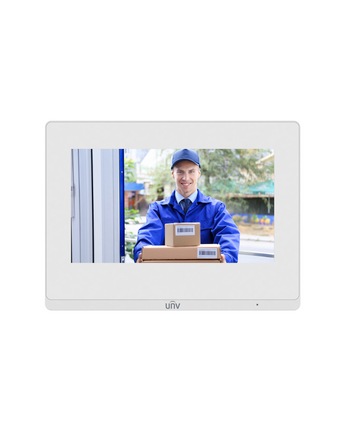 UNIVIEW 7" Touchscreen Indoor Station with Wi-Fi and PoE - OEI-372S-H-W
