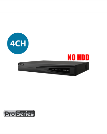 HILOOK 4 Channel 4K Network Video Recorder with 4 PoE Ports NVR-104MH-K/4P