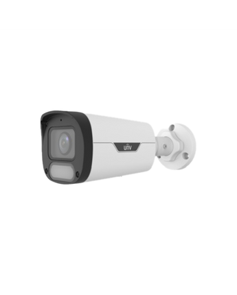 UNIVIEW 4MP OwlView Series Fixed HD ColorHunter Bullet 2.8mm WDR Warm Light 30m Built-in Mic IP67 POE IPC2314LE-ADF28KM-WP