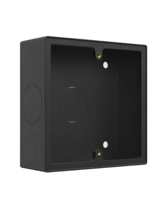 AKUVOX A0X-SRM black powder-coated steel surface mount back box for A01/A02/A03 access control readers.
