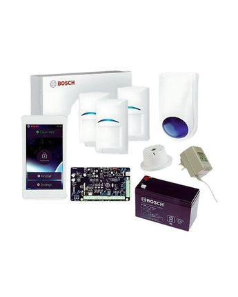BOSCH 3000 Series Alarm Kit with 5 Inch Keypad, 3 x BOSCH Gen2 PIR Pet-Friendly Motion Detectors and Accessories - VIRTUS ELECTRONICS