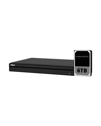 DAHUA 8 Channel 4K XVR Penta-brid IVS 6TB HDD DH-XVR5108HS