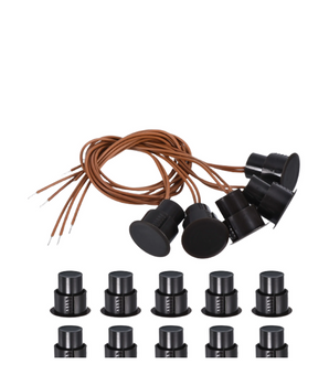 Magnetic Reed Switch, Bag of 10, Brown colour FLUSH-REED-BROWN - VIRTUS ELECTRONICS