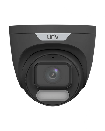 UNIVIEW 6MP ColorHunter Fixed Eyeball Network Camera Wise-ISP F1.0 Len Ultra 265 IP67 IPC3626LE-ADF28K-WP-BK
