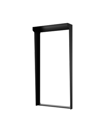 AKUVOX In-Wall Flush Rain Cover for S539 with Sleek Black Finish Durable Steel Construction