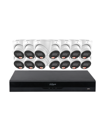 DAHUA 14x 6MP Dual Light Turret And 16CH NVR Kit