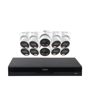 DAHUA 10 Camera 6MP Dual Light TiOC 3.0 Turret System