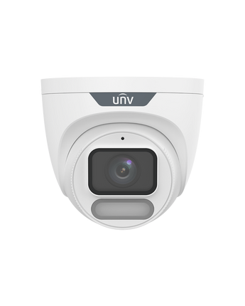 UNIVIEW 4MP OwlView ColorHunter Wise-ISP Fixed Turret Network Camera F1.0 Lens 30m Warm Light IP67 IPC3624LE-ADF28K-WP