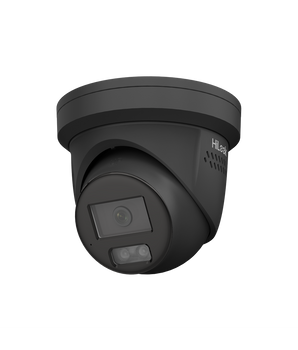 HILOOK 6MP All-In-One Fixed Turret Network Camera with Active Deterrence and Two-Way Audio IPC-T269H-MU/SL(2.8mm)/BLACK