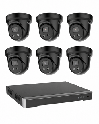 HIKVISION HK-O6 Security Kit: 6x 8MP Black Turret, Acusense, 8CH or 16CH NVR, HDD – view 3