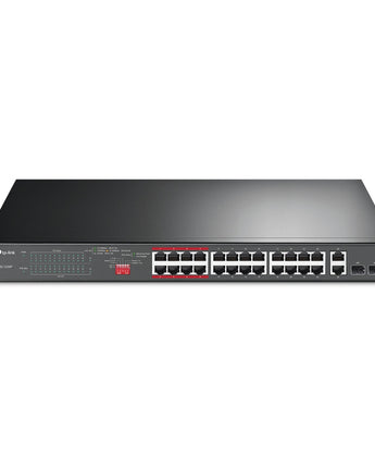 TP-LINK 24-Port 10/100Mbps + 2-Port Gigabit Unmanaged PoE+ Switch TL-SL1226P
