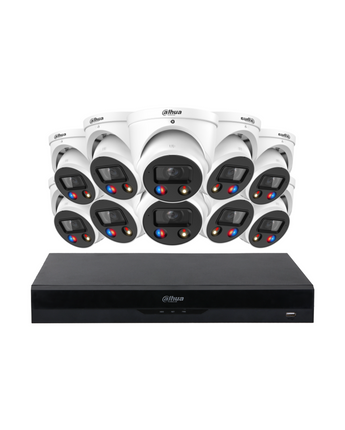 DAHUA 10x 6MP TiOC 3.0 Turret Kit 16-Channel WizSense NVR