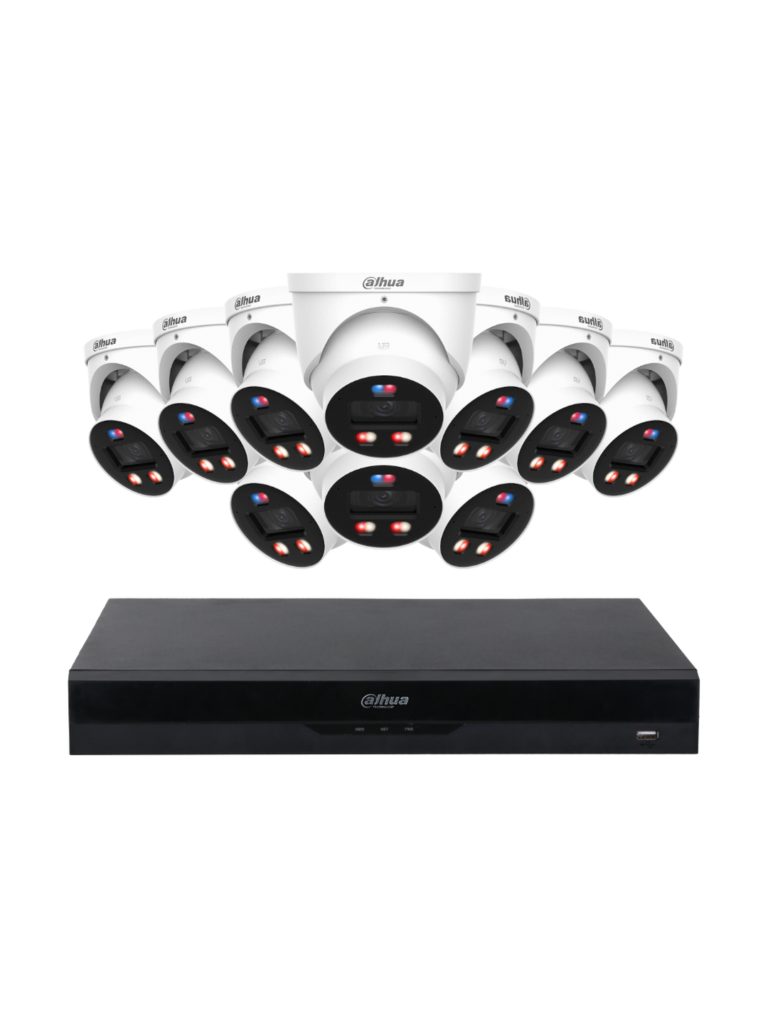 DAHUA 10x 6MP TiOC 3.0 Pro Turret Kit 16CH WizSense