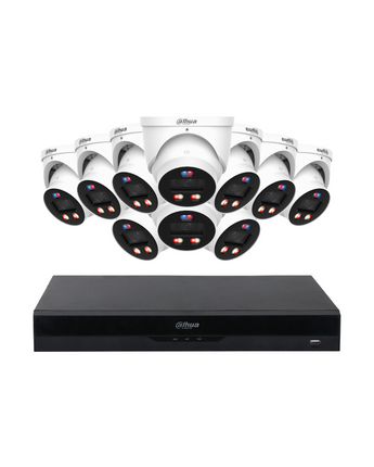 DAHUA 10x 6MP TiOC 3.0 Pro Turret Kit 16CH WizSense