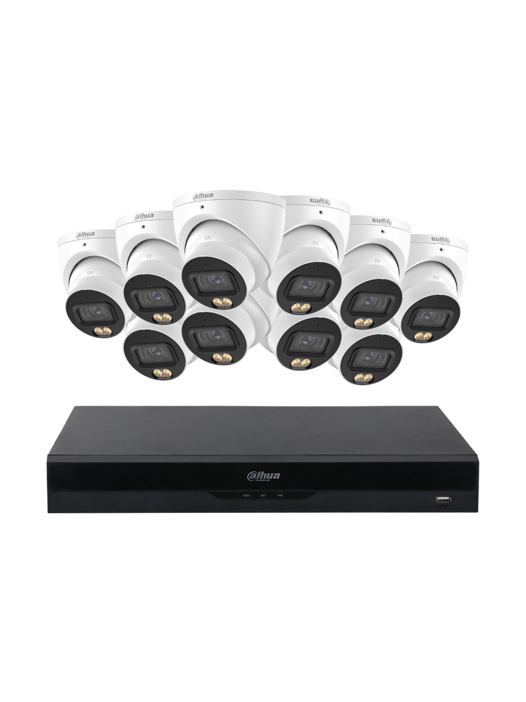 DAHUA 5MP WizColor Turret Security Kit 16CH WizSense AI NVR