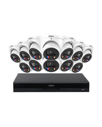 DAHUA 12x 8MP 4K TiOC 3.0 Turret 16CH WizSense NVR