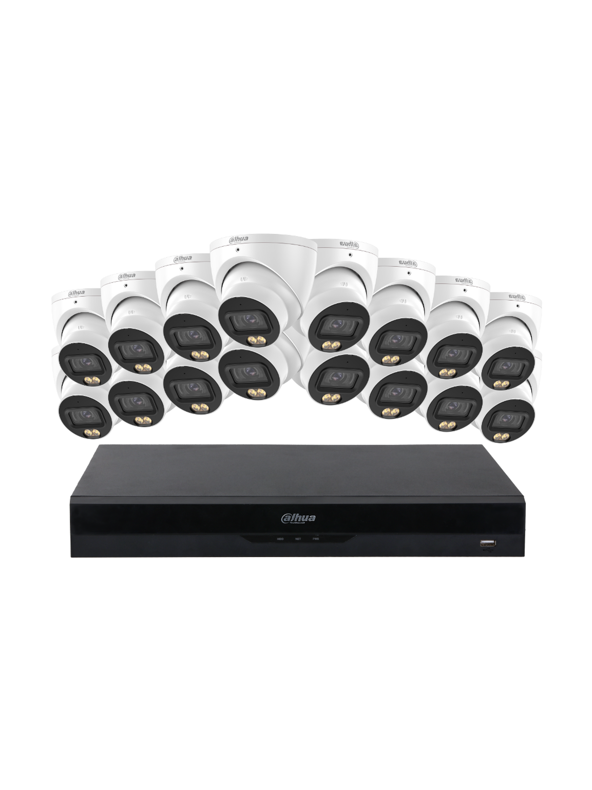 DAHUA 5MP WizColor 16 Channel Turret Kit SMD 4.0 AI
