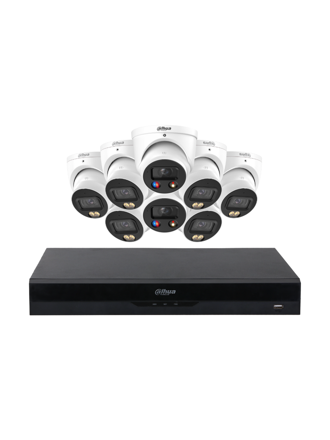 DAHUA 8MP 5MP Dual Illumination Active Deterrence WizColor Security Kit
