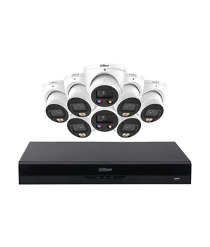 DAHUA 8MP 5MP Dual Illumination Active Deterrence WizColor Security Kit