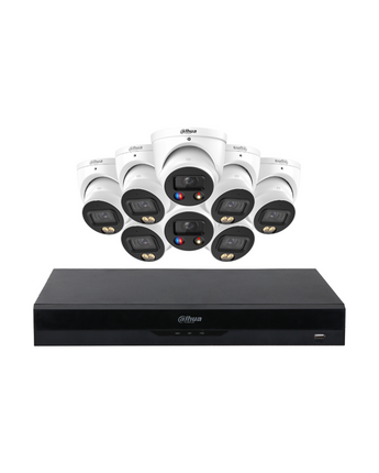 DAHUA 8MP 5MP Dual Illumination Active Deterrence WizColor Security Kit
