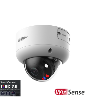 DAHUA 8 MP Active Deterrence Vari-focal Dome Camera DH-IPC-HDBW3849R1-ZAS-PV