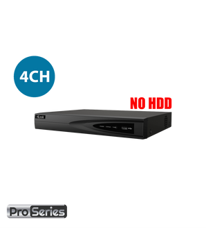 HILOOK 4 Channel 4K Network Video Recorder with 4 PoE Ports NVR-104MH-K/4P