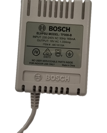 BOSCH TF008-B 18VAC 240VAC Power Supply 1.3A 1X Output Bare Wire Black BOSTF008-BLK