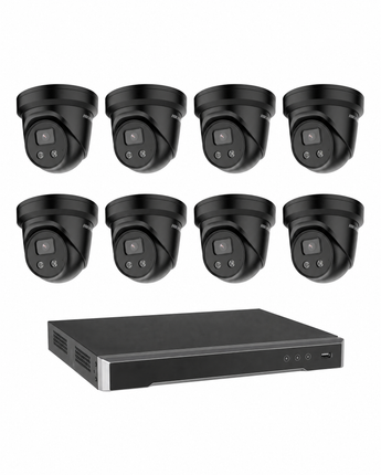 HIKVISION HK-O8 Security Kit: 8x 8MP Black Turret, AcuSense, 8CH or 16CH NVR, HDD – view 3