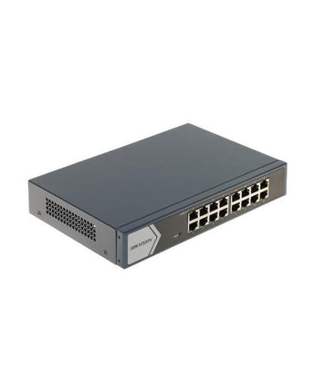 HIKVISION 16 Port Gigabit Unmanaged Switch DS-3E0516-E(B) - VIRTUS ELECTRONICS