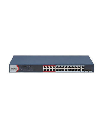 HIKVISION 24 Port Fast Ethernet Smart POE Switch DS-3E1326P-EI - VIRTUS ELECTRONICS