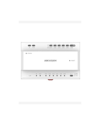 HIKVISION DS-KAD706Y-P 6-Port 2-Wire Intercom Distributor with Power Adapter