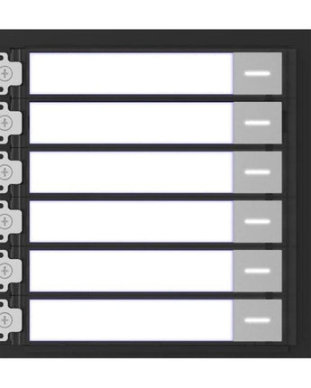 HIKVISION DS-KD-KK Intercom Gen 2 Nametag Module, 6 Button (KD-KK)