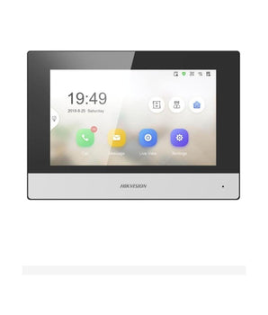 HIKVISION DS-KH6320Y-WTE2 7 Inch Colour Indoor Monitor, Two-Wire Video Intercom with Wi-Fi, Black