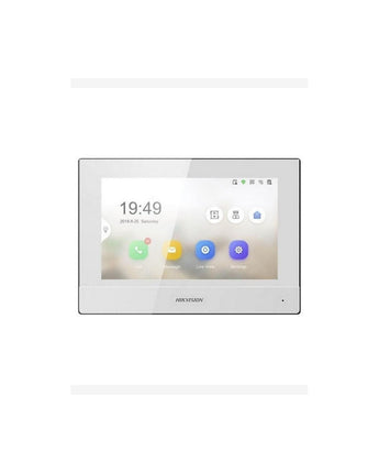 HIKVISION DS-KH6320Y-WTE2 7 Inch Colour Indoor Monitor, Two-Wire Video Intercom with Wi-Fi (White)