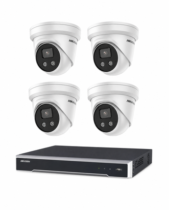 HIKVISION HK-N4 Security Kit: 4x 8MP Turret AcuSense 4CH NVR HDD – view 6
