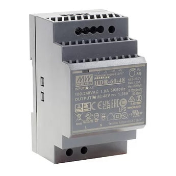 AKUVOX 60W Ultra Slim DIN Rail Power Supply AK-HDR-60-SPEC