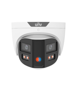 UNIVIEW 8MP 180° Dual-Lens OmniView Dual-Light Alarm Turret Network Camera IPC3K28SE-ADF28KMC-DL-I0