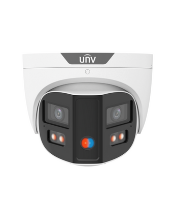 UNIVIEW 8MP 180° Dual-Lens OmniView Dual-Light Alarm Turret Network Camera IPC3K28SE-ADF28KMC-DL-I0