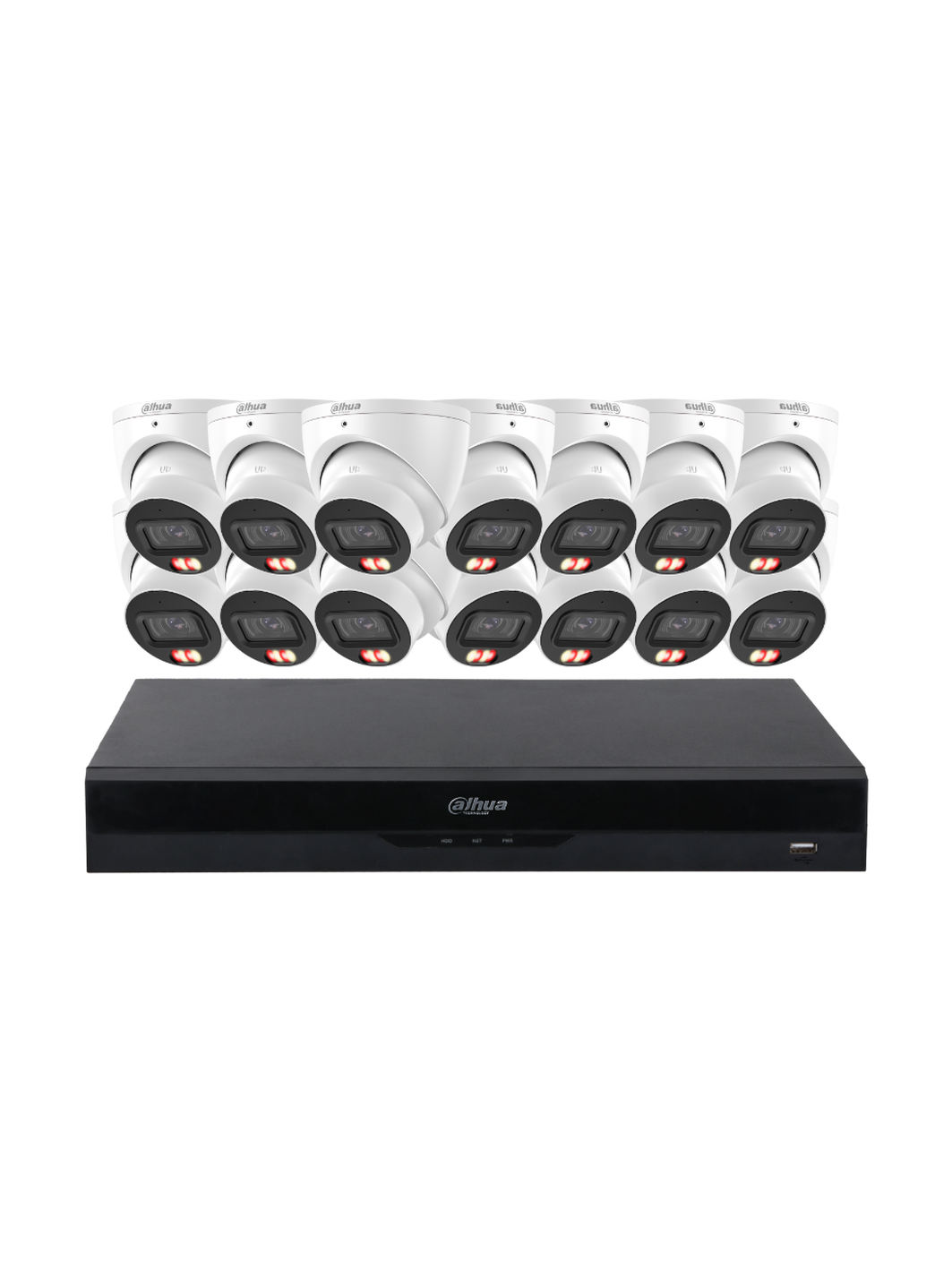 DAHUA 14x 6MP Dual Light Turret And 16CH NVR Kit