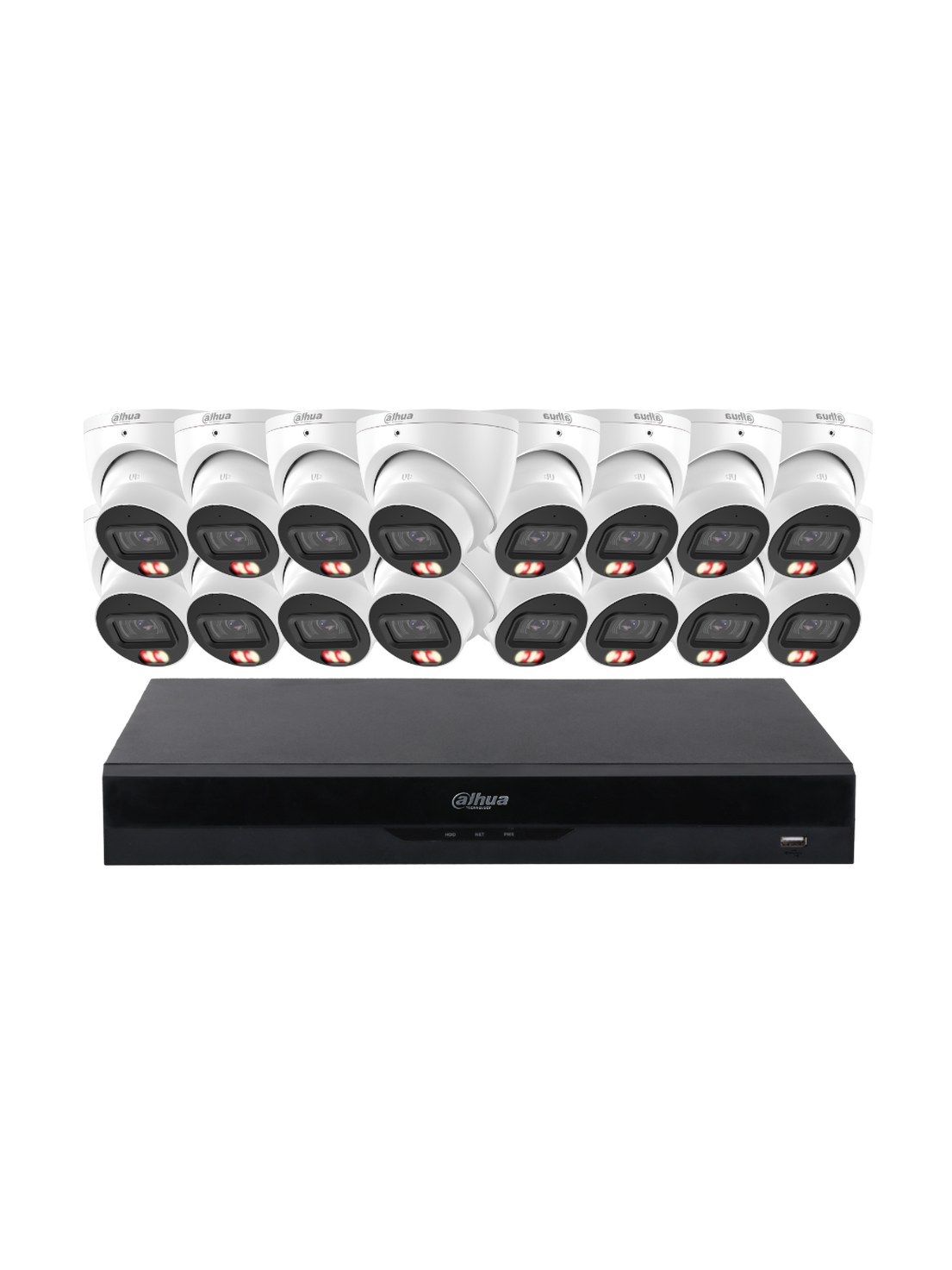 DAHUA 16 Channel 6MP Dual Light Turret Security System WizSense
