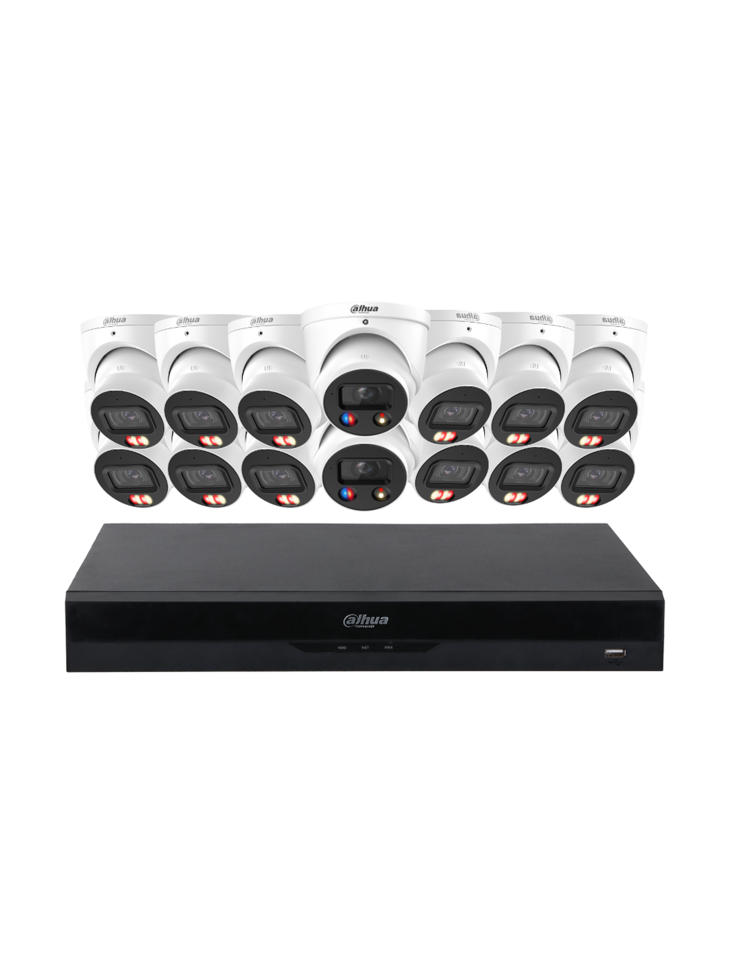 DAHUA 6MP Dual Illumination Active Deterrence Turret Security Kit 16CH