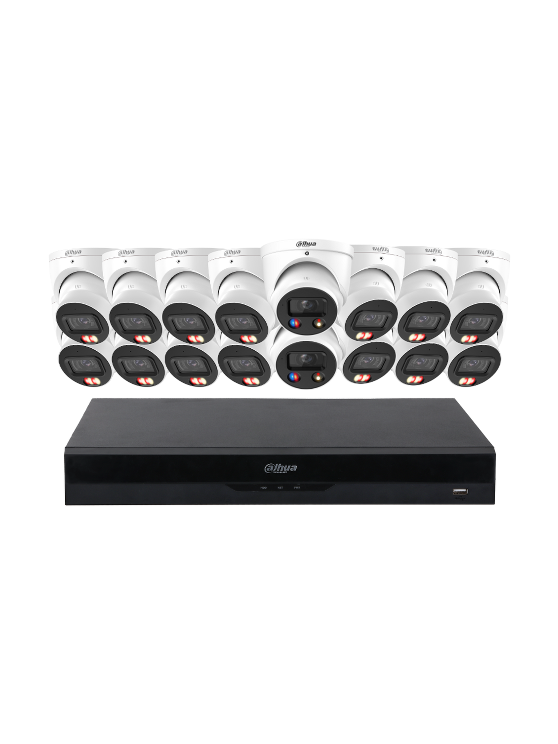 DAHUA 6MP TiOC Dual Light Turret Camera System 16CH NVR