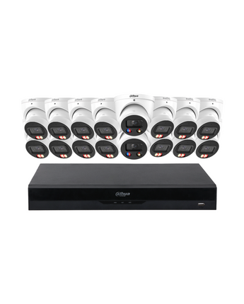 DAHUA 6MP TiOC Dual Light Turret Camera System 16CH NVR