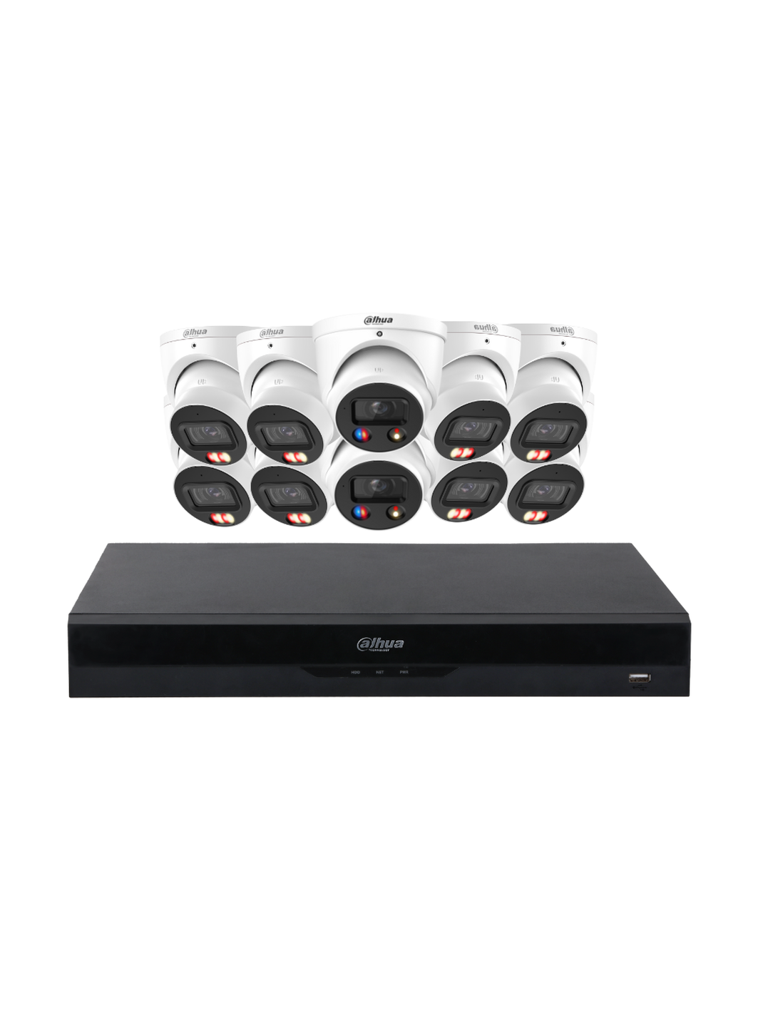 DAHUA 10 Camera 6MP Dual Light TiOC 3.0 Turret System