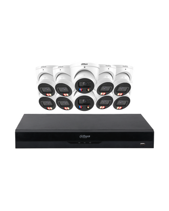 DAHUA 10 Camera 6MP Dual Light TiOC 3.0 Turret System