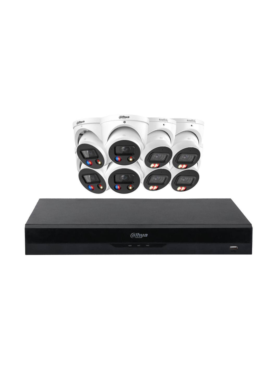 DAHUA 6MP TiOC 3.0 Active Deterrence Kit WizSense NVR